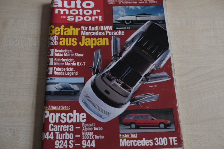 Deckblatt Auto Motor und Sport (24/1985)